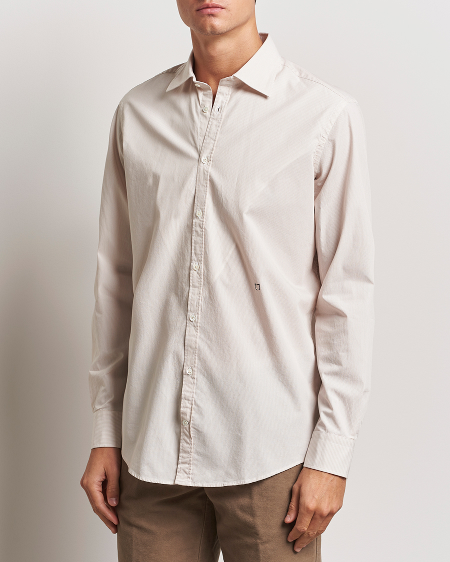 Hombres |  | Massimo Alba | Genova Casual Shirt Beige Stripe