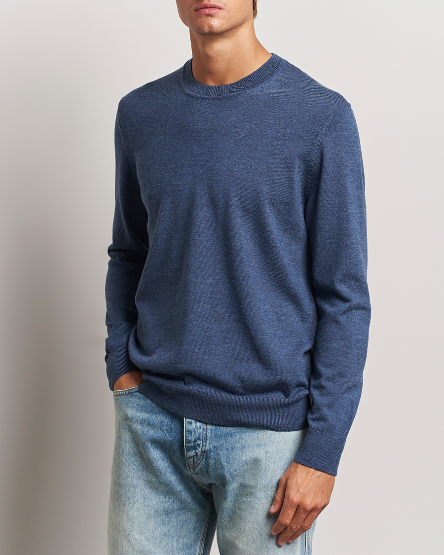 Hombres |  | NN07 | Ted Merino Crew Neck Pullover Bering Sea