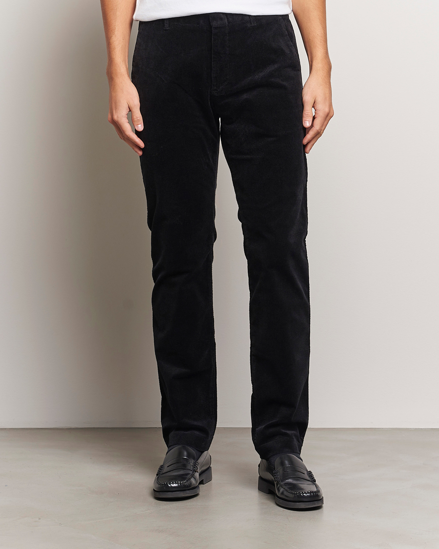 Hombres |  | NN07 | Theo Regular Fit Corduroy Chinos Black