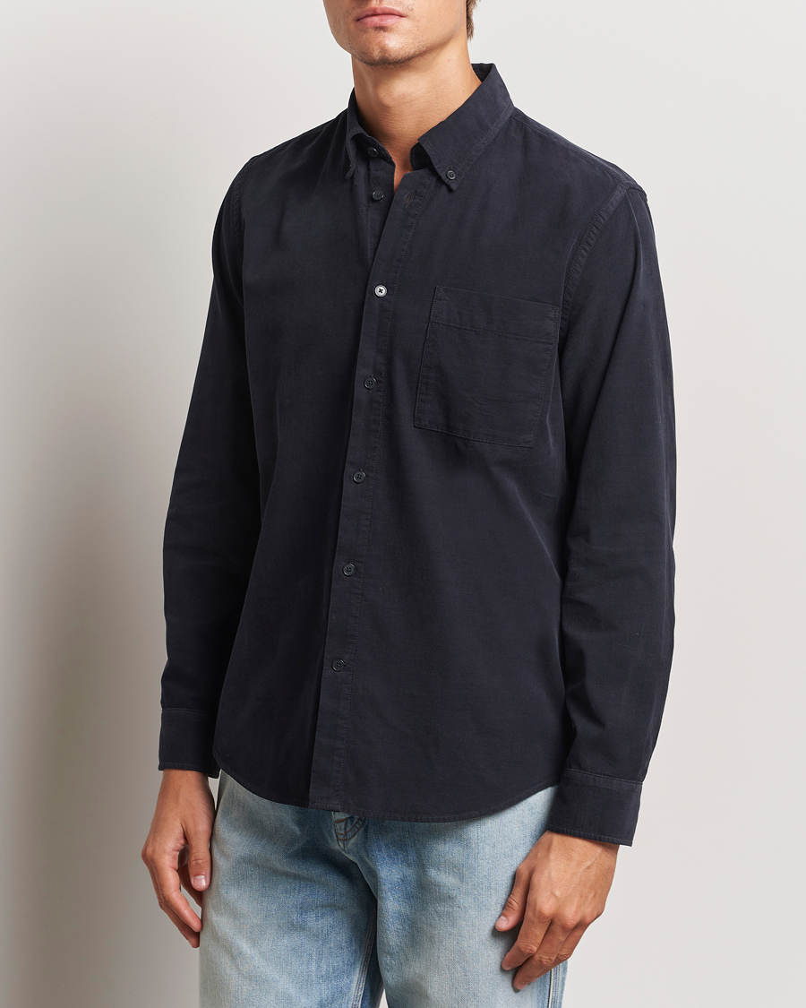 Hombres |  | NN07 | Arne Baby Cord Shirt Black