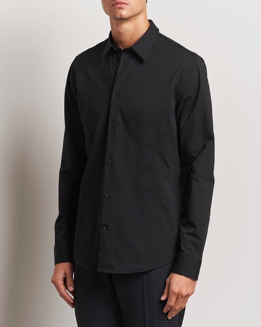 Hombres |  | NN07 | Elian Mercerized Cotton Shirt Black