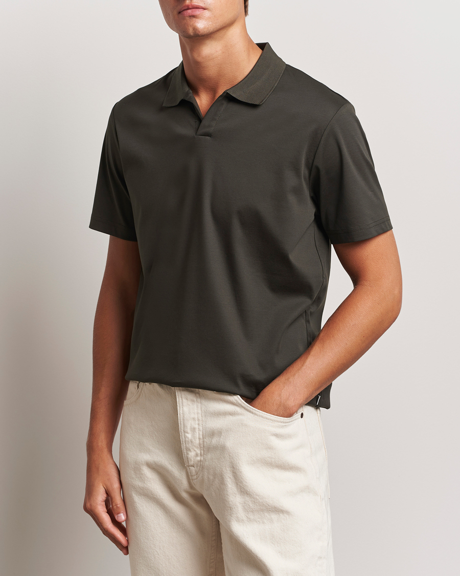 Hombres |  | NN07 | Paul Mercerized Polo Dark Army