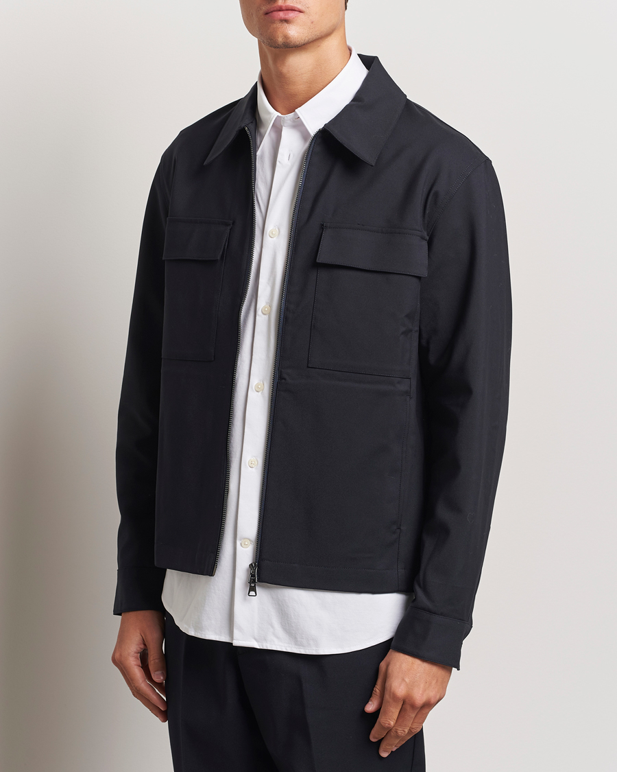 Hombres |  | NN07 | Alban Overshirt Navy Blue