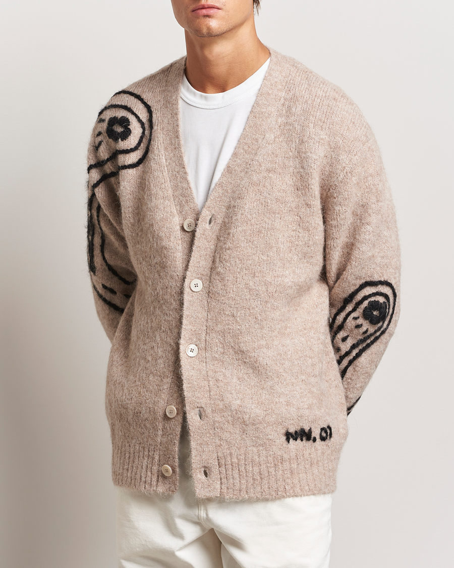 Hombres |  | NN07 | Kyle Alpaca Wool Cardigan Greige