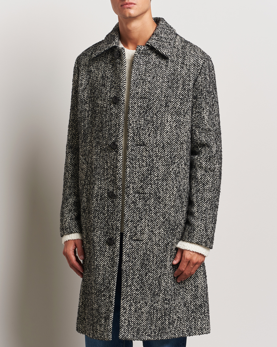 Hombres |  | NN07 | Franco Herringbone Coat Black