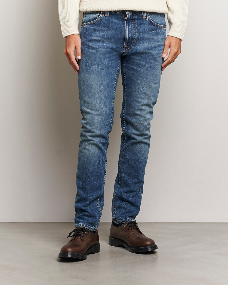 Hombres | Slim fit | Nudie Jeans | Lean Dean Jeans Blue Delusion