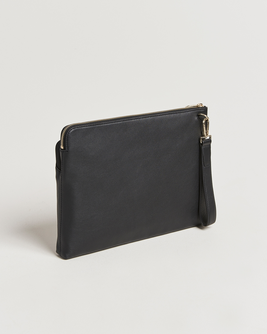 Hombres |  | Paul Smith | Leather Stripe Document Case Black