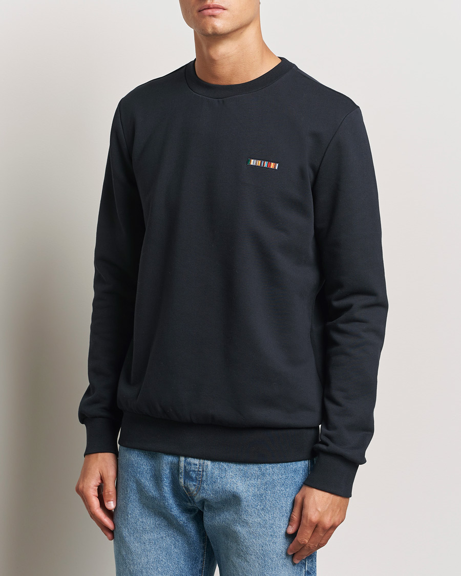 Hombres |  | Paul Smith | Embroidery Crew Neck Sweatshirt Navy