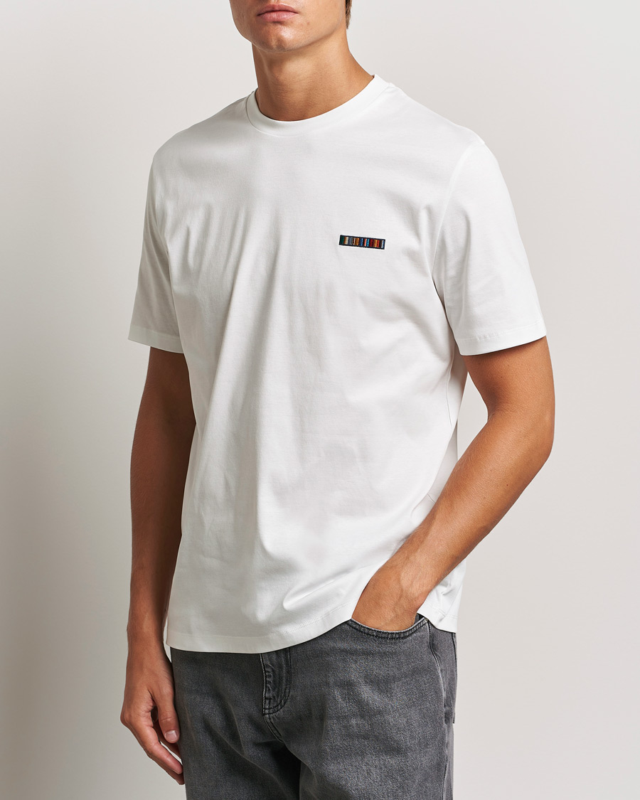 Hombres |  | Paul Smith | Embroidery Crew Neck T-Shirt White