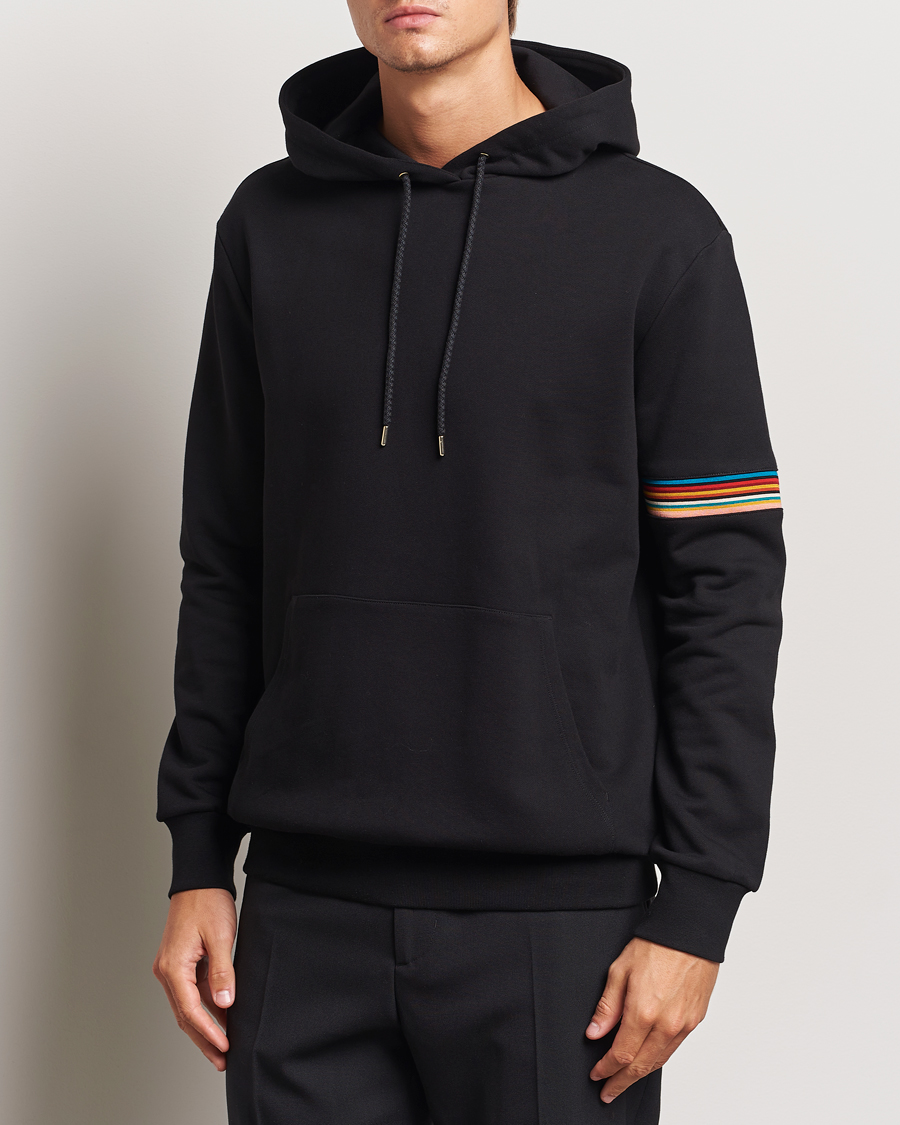 Hombres |  | Paul Smith | Striped Arm Hoodie Black