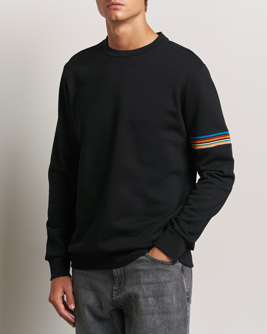 Hombres |  | Paul Smith | Striped Arm Sweatshirt Black