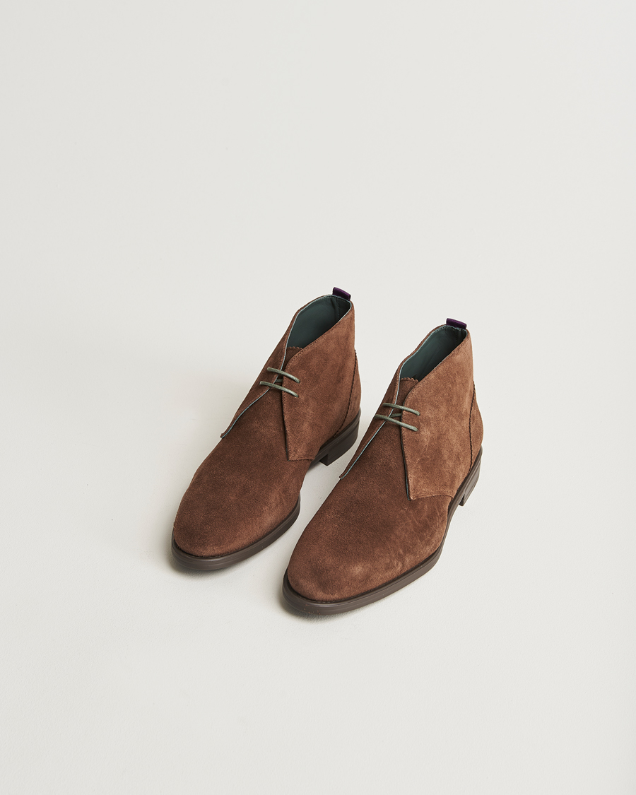 Hombres |  | PS Paul Smith | Drummond Suede Chukka Boot Dark Brown