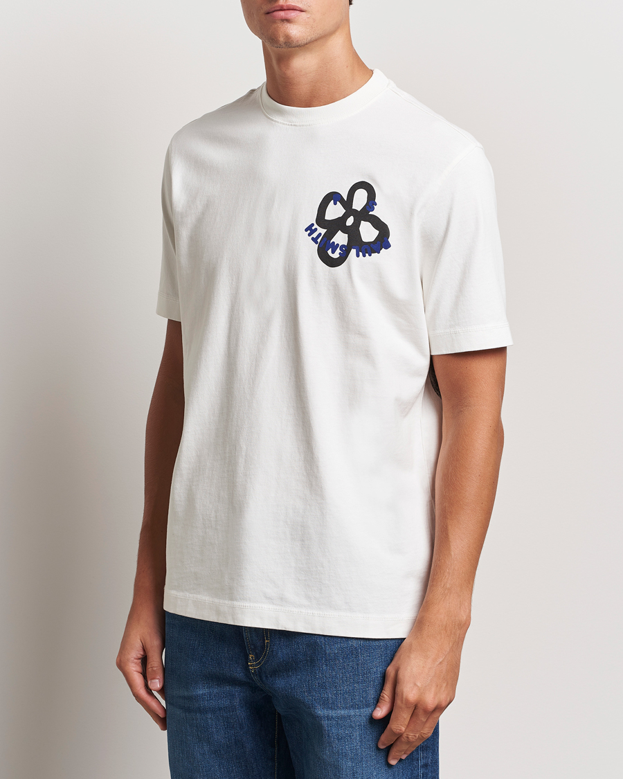 Hombres |  | PS Paul Smith | Happy Flower Crew Neck T-Shirt White