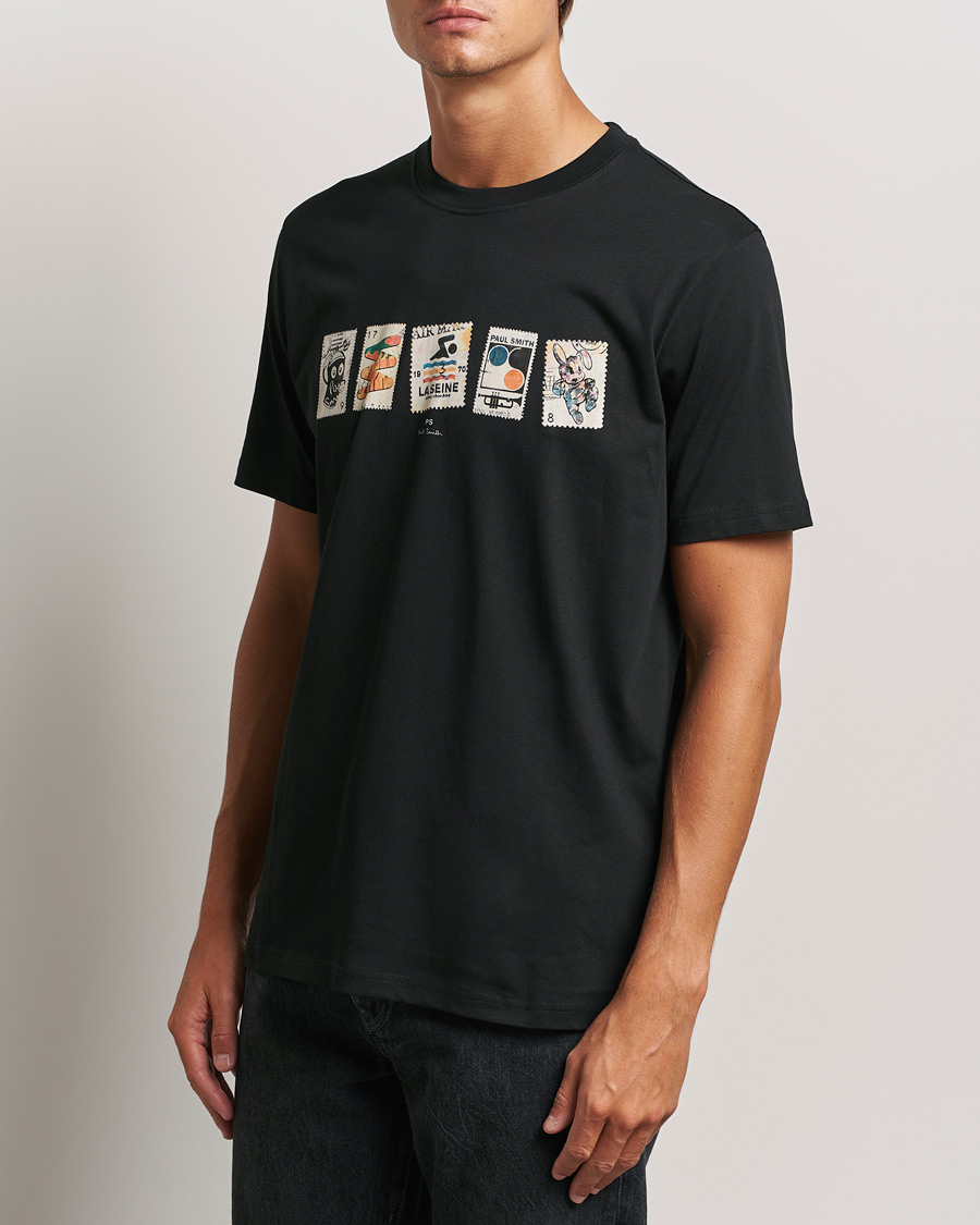 Hombres |  | PS Paul Smith | Stamps Crew Neck T-Shirt Black