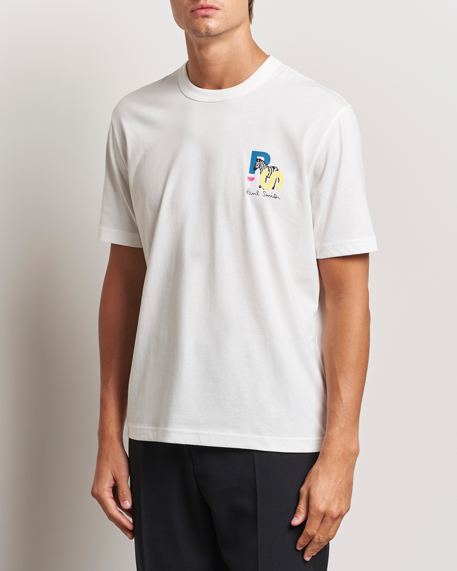 Hombres |  | PS Paul Smith | PS Zebra Crew Neck T-Shirt White