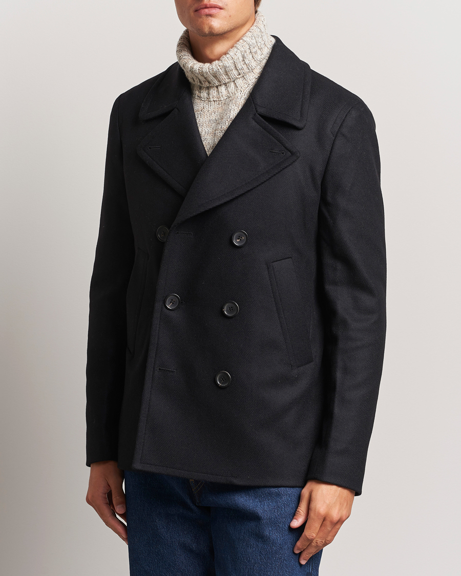 Hombres | Chaquetas contemporáneas | PS Paul Smith | Wool Peacoat Black