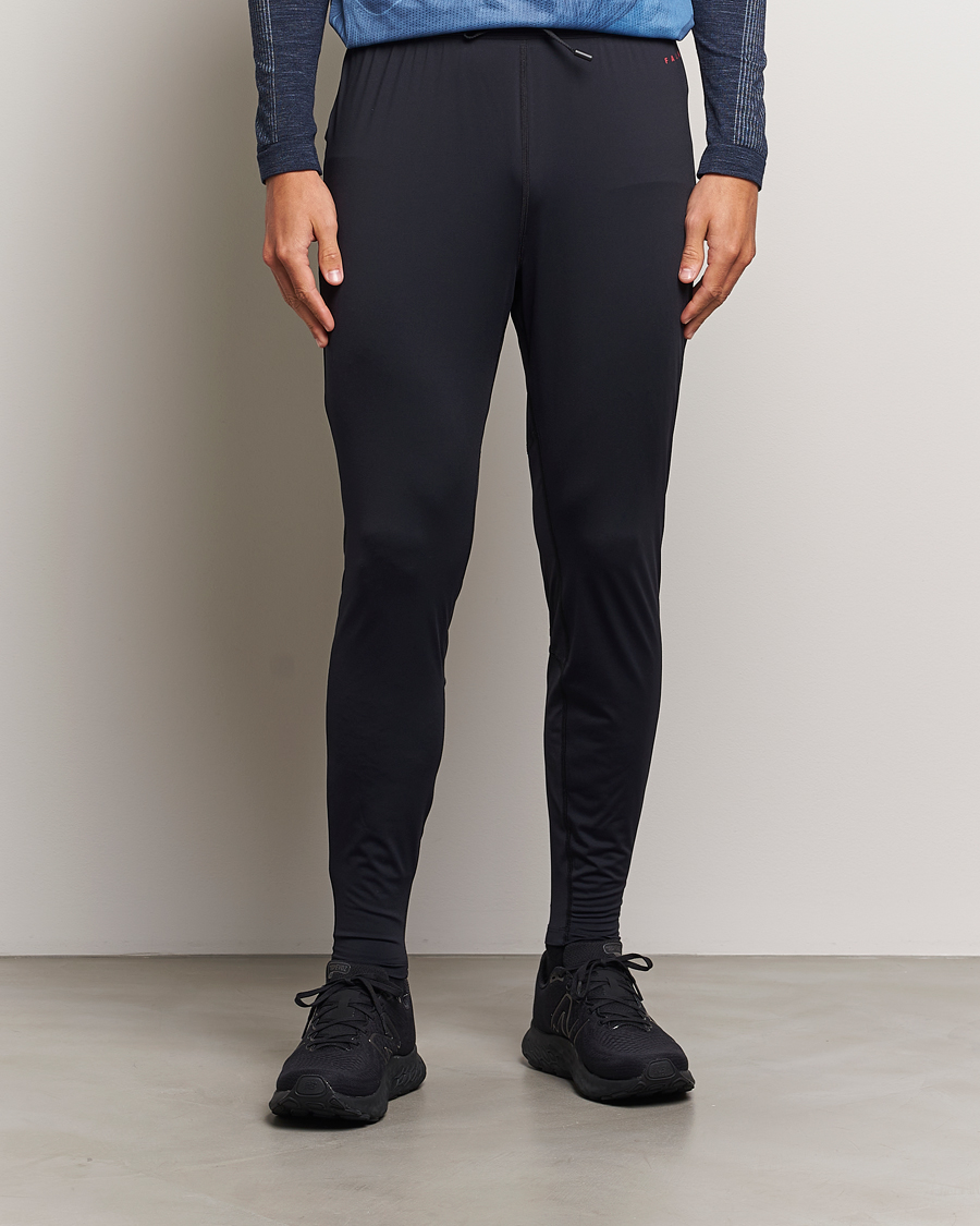 Hombres | Pantalones funcionales | Falke Sport | Running Pants Black