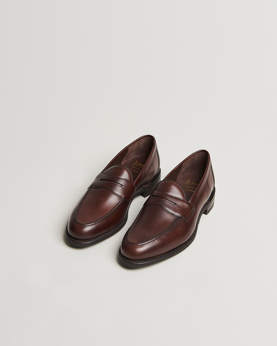 Hombres |  | Loake 1880 | Imperial Penny Loafer Dark Brown