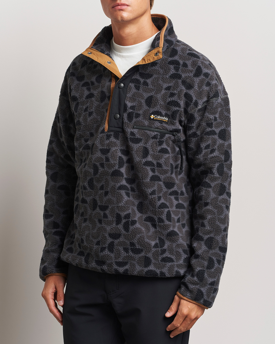 Hombres |  | Columbia | Helvetia Printed Half Snap Fleece Black