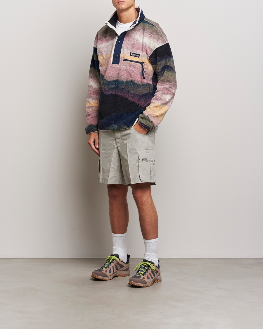 Hombres | Jerséis y prendas de punto | Columbia | Helvetia Printed Half Snap Fleece Navy