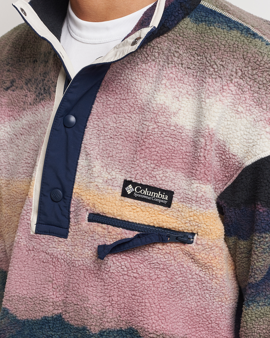Hombres | Jerséis y prendas de punto | Columbia | Helvetia Printed Half Snap Fleece Navy