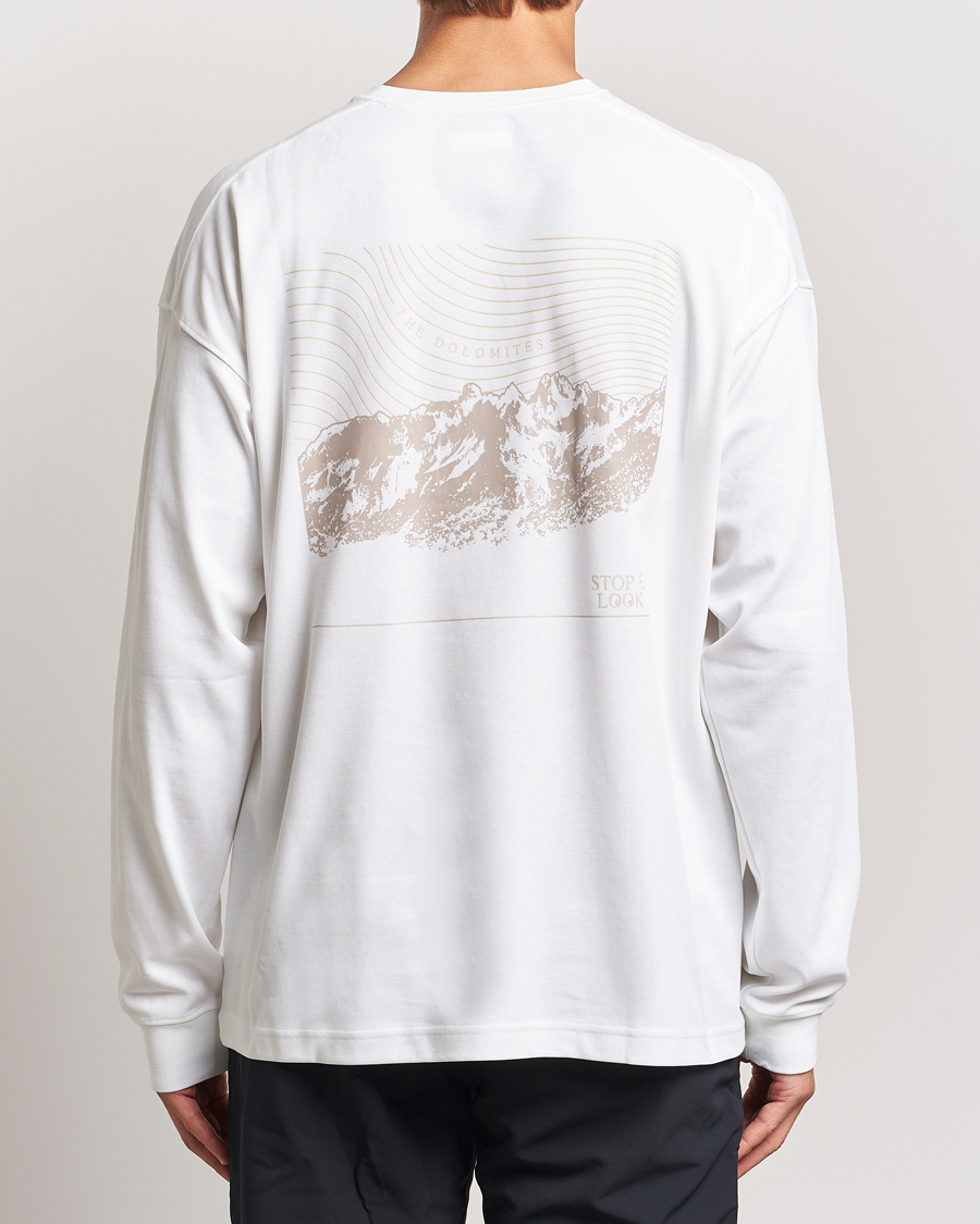 Hombres |  | Columbia | Duxbery Relaxed Long Sleeve T-Shirt White