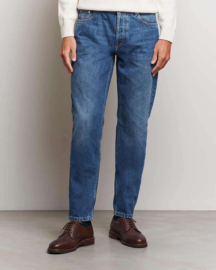 Hombres |  | Brunello Cucinelli | Traditional Fit Jeans Stone Wash