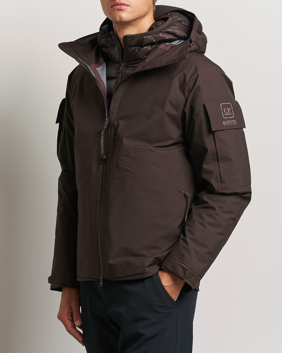 Hombres |  | C.P. Company | Metropolis Gore-Tex Padded 2 in 1 Jacket Brown