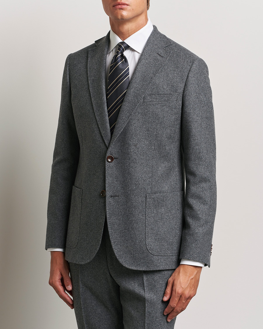 Hombres |  | Morris | Flannel Wool Blazer Grey