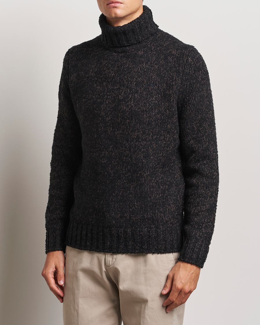 Hombres |  | Morris | Herbert Heavy Knitted Rollneck Brown