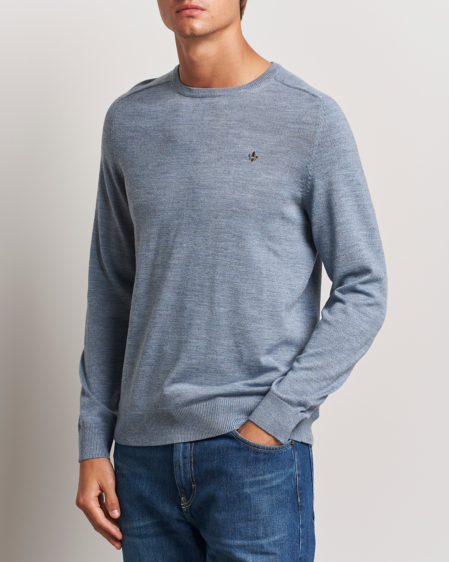 Hombres |  | Morris | Merino O-neck Light Blue