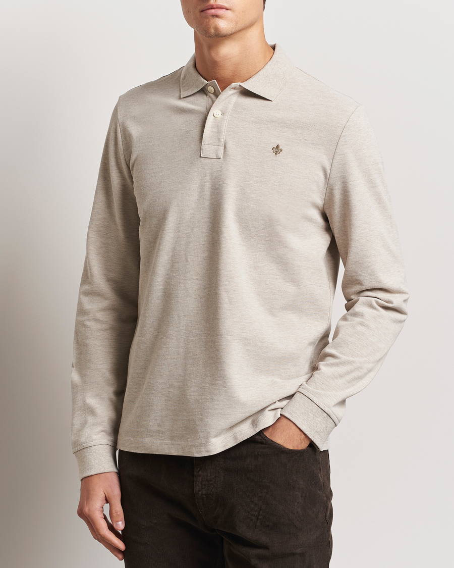 Hombres |  | Morris | Camden Long Sleeve Polo Khaki