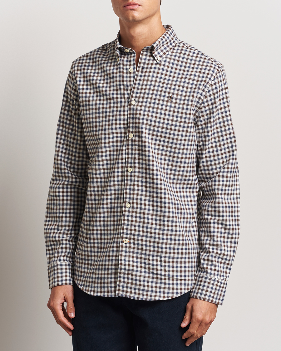 Hombres |  | Morris | Watts Check Flannel Shirt Brown