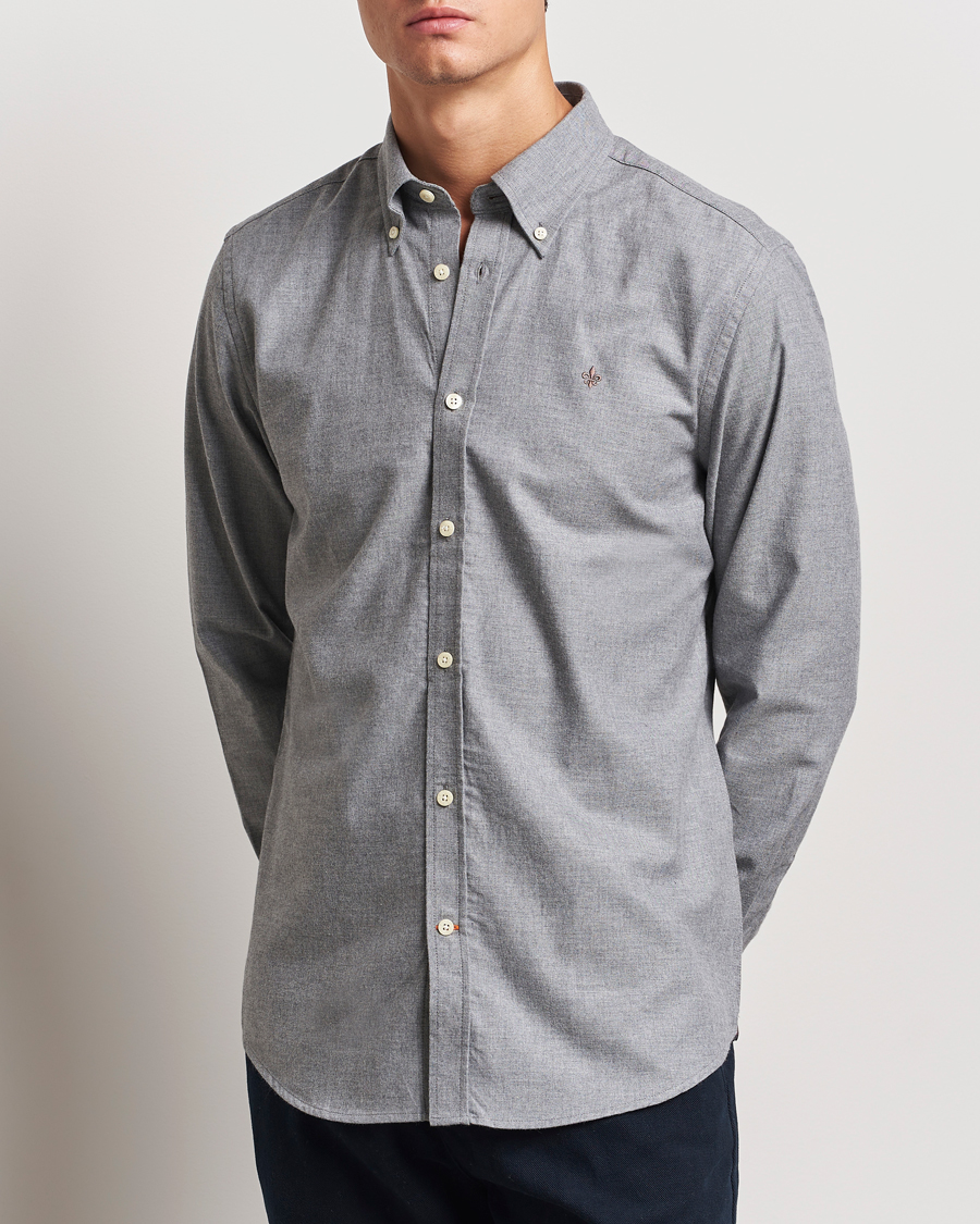 Hombres |  | Morris | Watts Flannel Shirt Grey