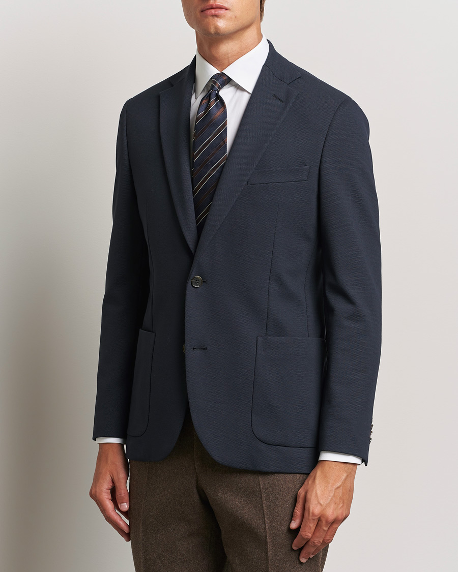 Hombres | Business & Beyond - Formal | Morris Heritage | Soft Jersey Blazer Navy