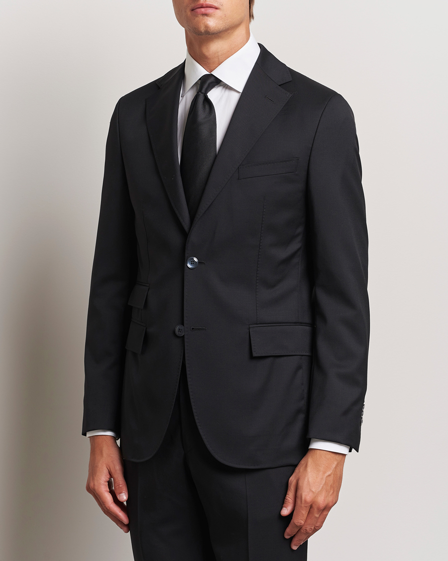 Hombres |  | Morris Heritage | Prestige Wool Suit Blazer Black