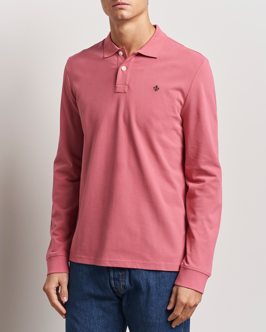 Hombres | Camisas polo de manga larga | Morris | Camden Long Sleeve Polo Pink