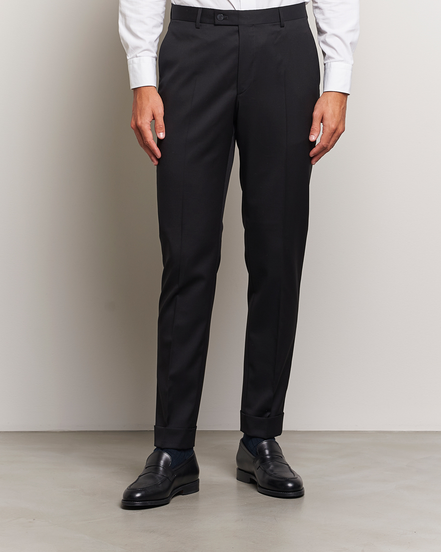 Hombres |  | Morris Heritage | Morris Prestige Wool Suit Trousers Black