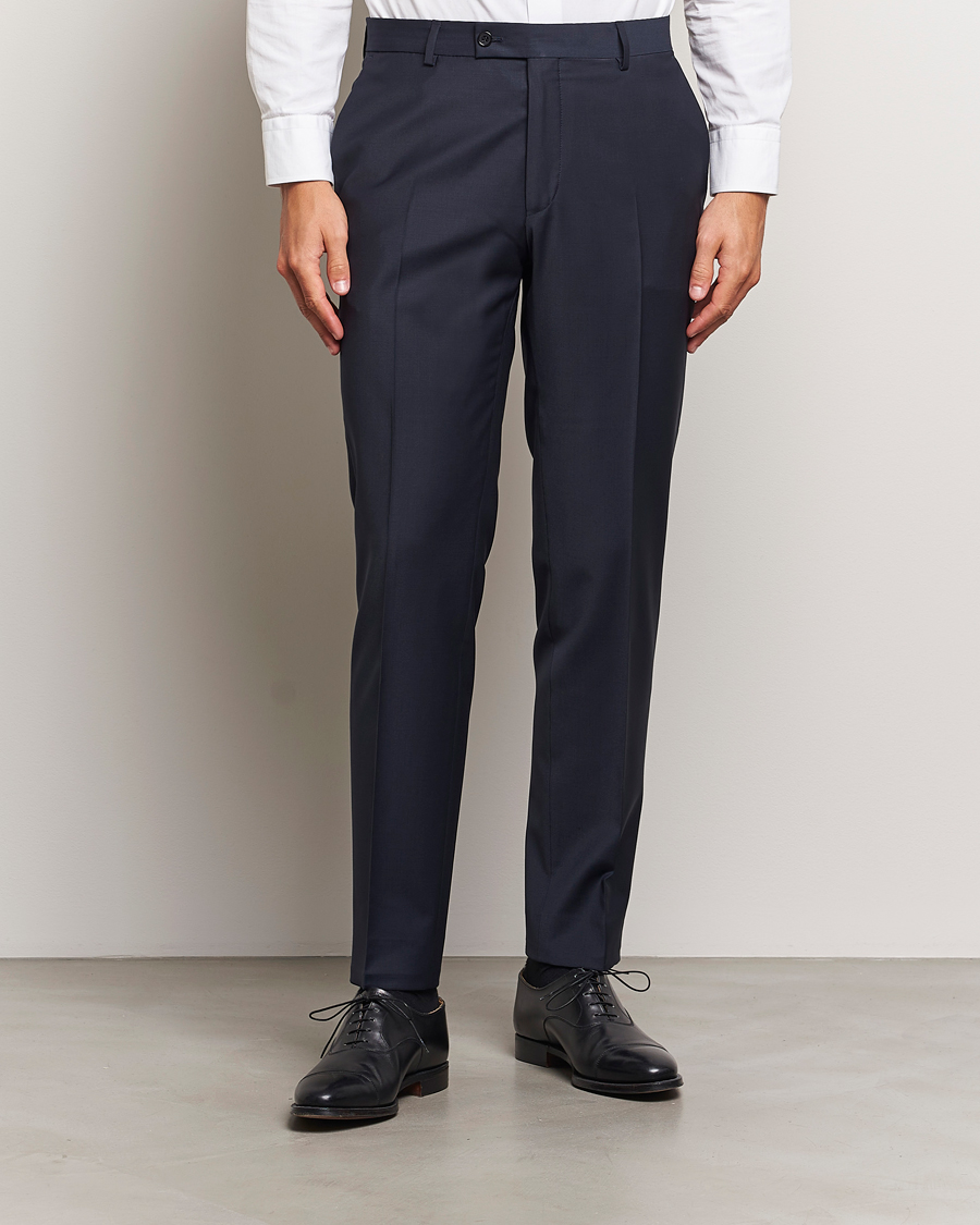 Hombres |  | Morris Heritage | Morris Wool Suit Trousers Navy