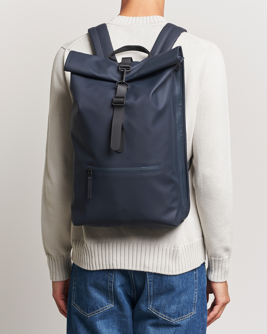 Hombres |  | RAINS | Rolltop Rucksack Navy