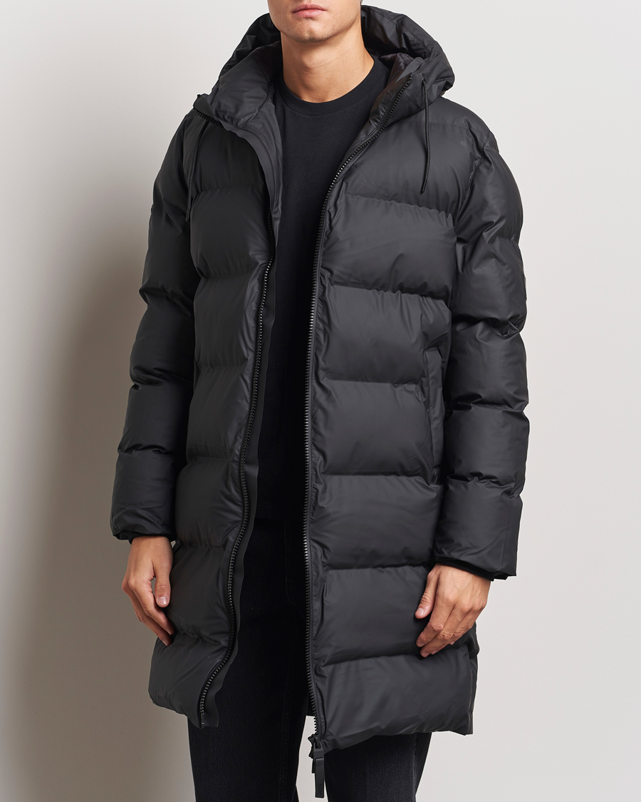 Hombres |  | RAINS | Alta Long Puffer Parka Black