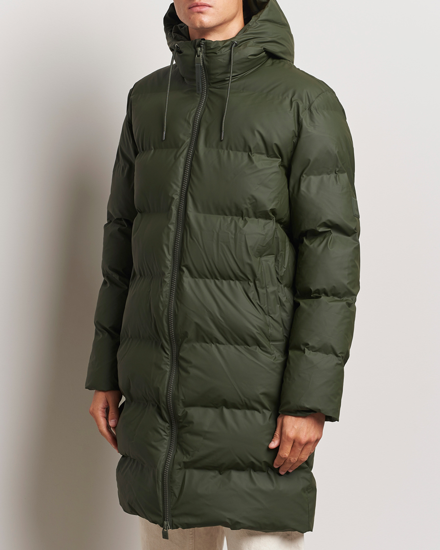 Hombres |  | RAINS | Alta Long Puffer Parka Green