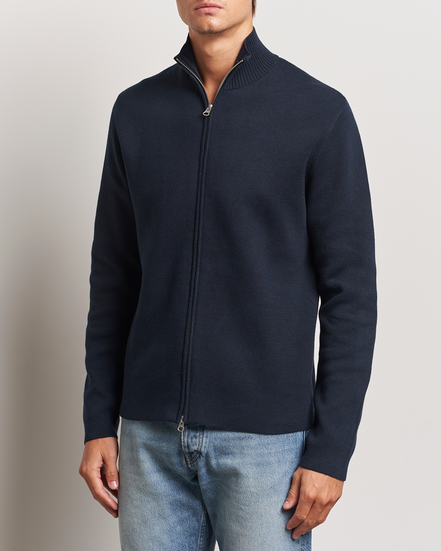 Hombres |  | Samsøe Samsøe | Niklas Full Zip Salute Navy