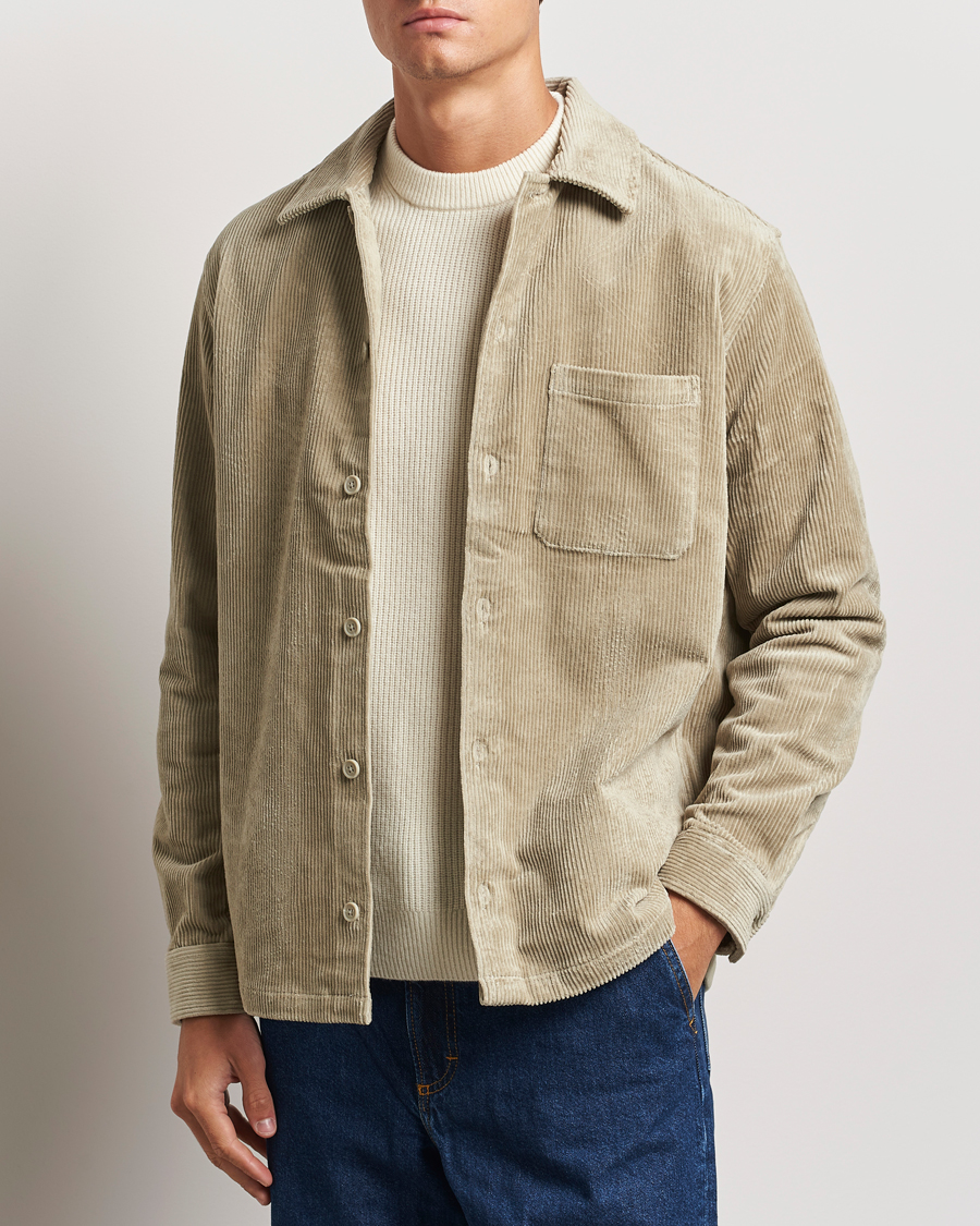 Hombres |  | Samsøe Samsøe | Damon Corduroy Overshirt Abbey Stone