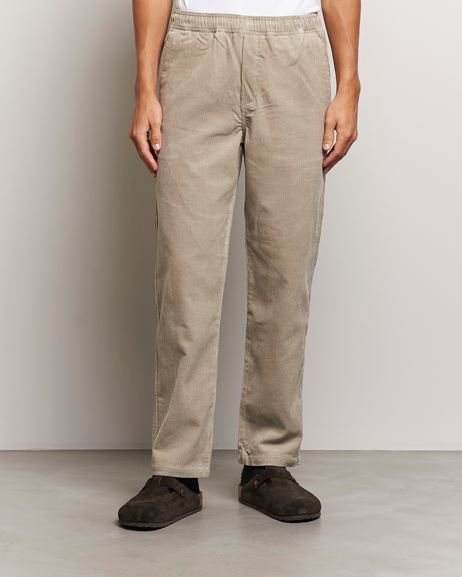 Hombres |  | Samsøe Samsøe | Jabari Corduroy Drawstring Trousers Abbey Stone