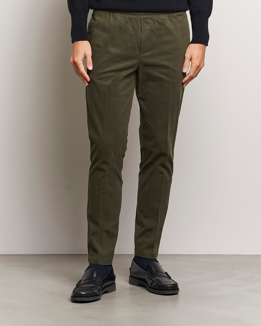 Hombres |  | Samsøe Samsøe | Smith Drawstring Trousers Forest Night