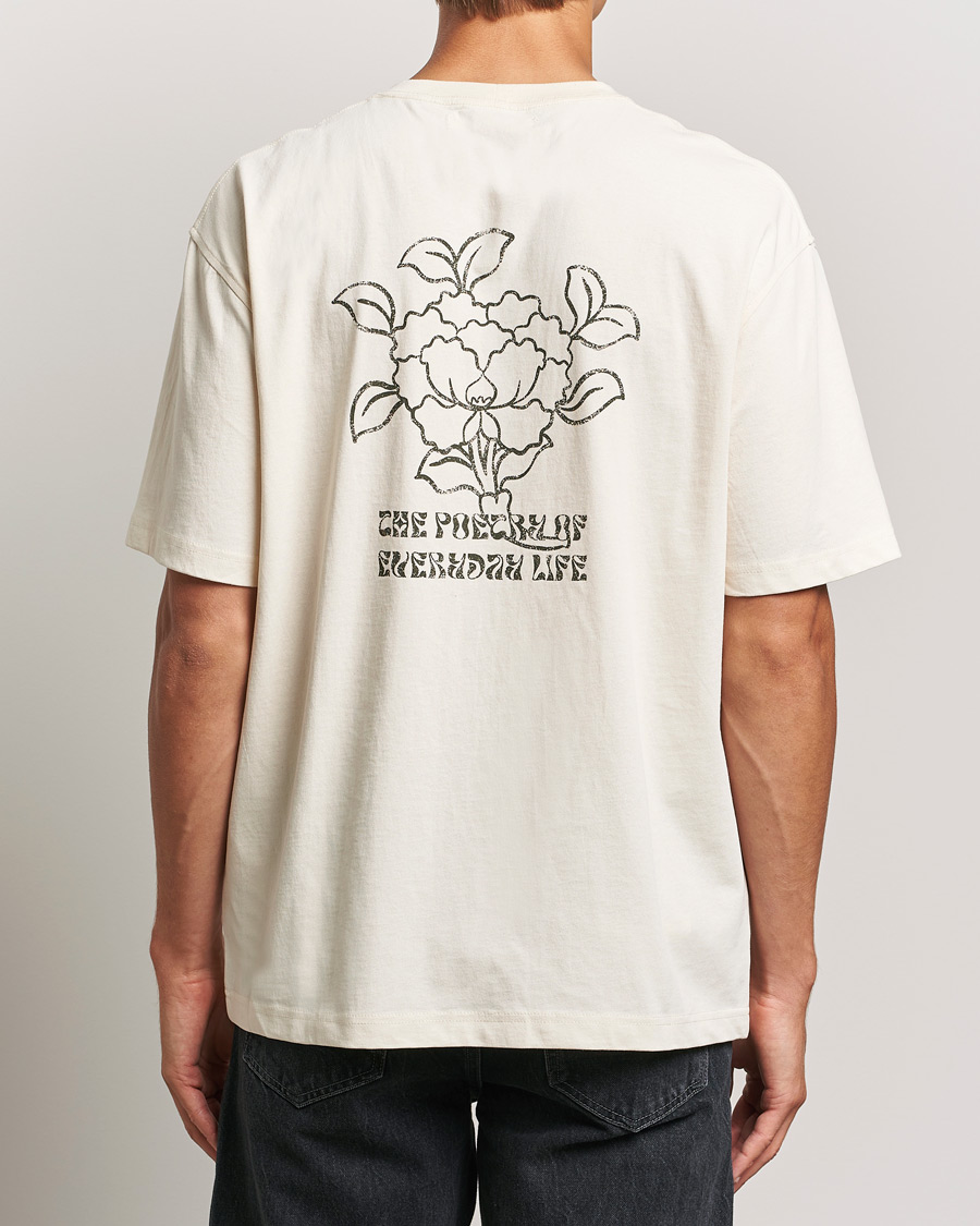 Hombres |  | Samsøe Samsøe | Poetry Printed T-Shirt Neutral Lotus