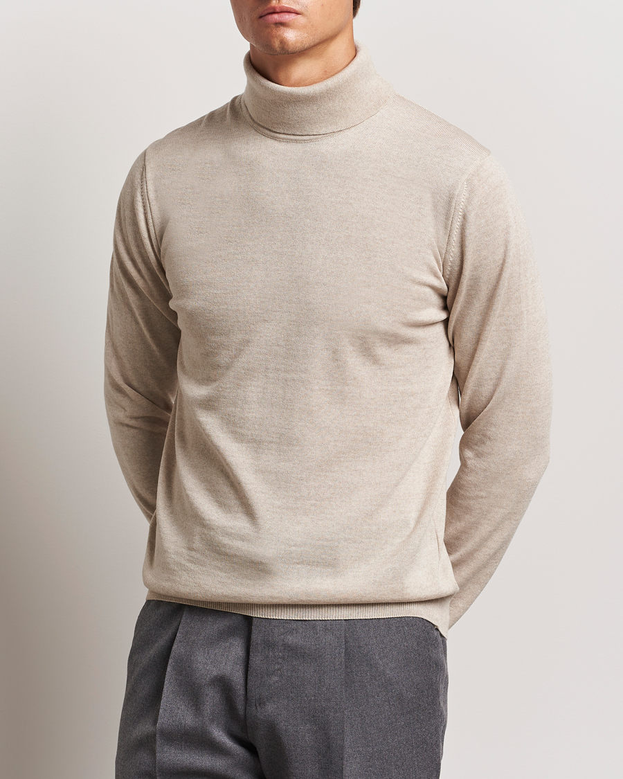 Hombres |  | Stenströms | Merino Rollneck Beige