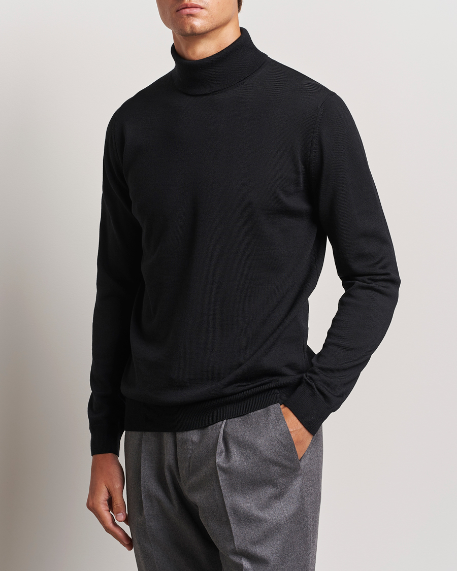 Hombres |  | Stenströms | Merino Rollneck Black