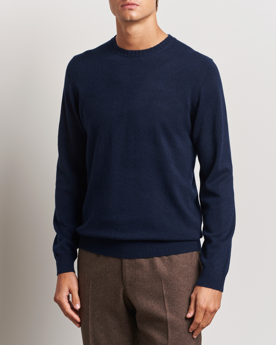 Hombres |  | Stenströms | Cashmere Crewneck Navy